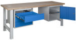 Dielenský stôl 200 x 70 cm, šírka kontajnerov 550 mm
