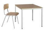 Univerzálny stôl 80x80 cm buk/šedá