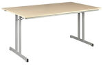 Skladací stôl 1600 x 800 mm šedá/javor